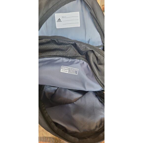 Adidas Foundation 6 backpack- black/white- large fit 15" laptop- NWOT - Picture 2 of 9